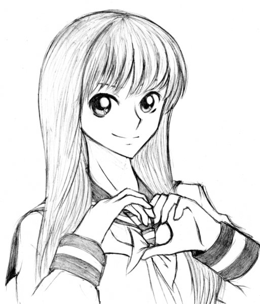 Детские рисунки аниме
