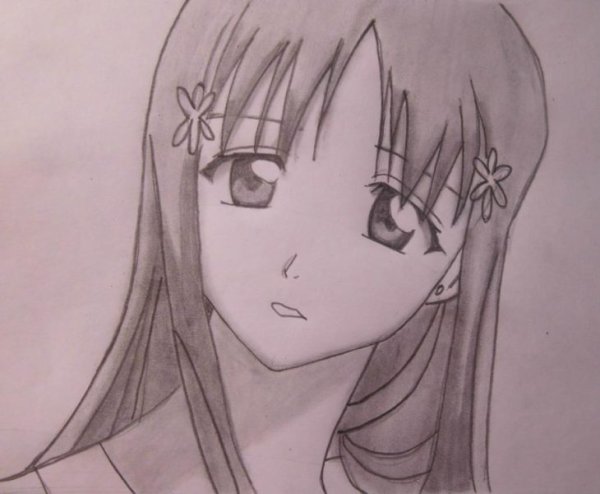 Срисовывать аниме карандашом