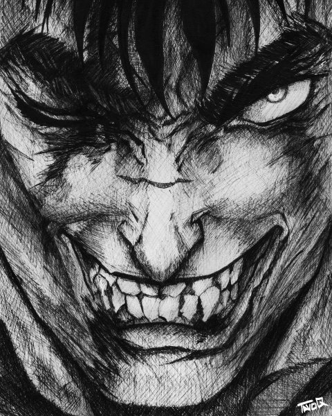 Гатс Берсерк ярость арт