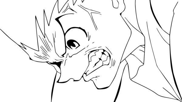 Аниме гнев для рисования