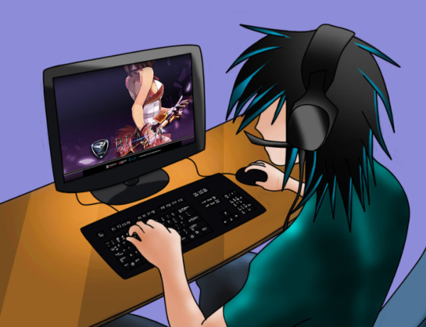 Парень геймер