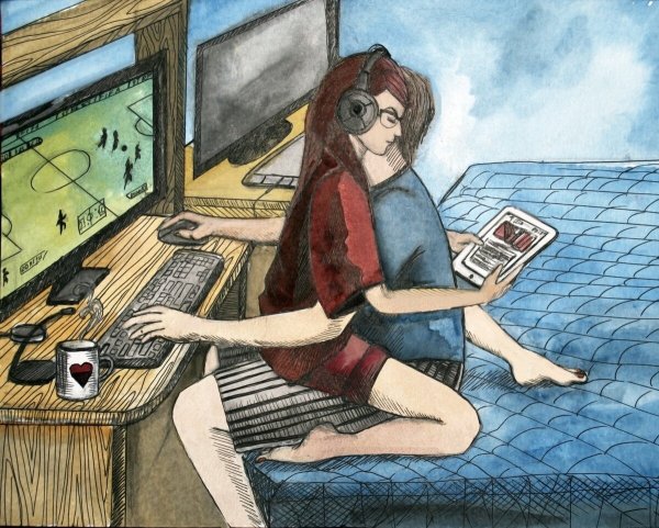 Парень геймер