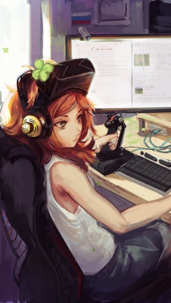 Девушка геймер