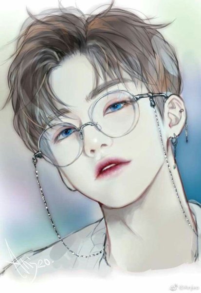 Корейская девушка арт