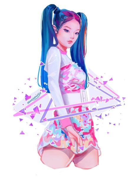 Дженни из BLACKPINK В стиле аниме