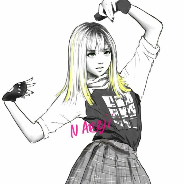 Блэк Пинк лиса арт