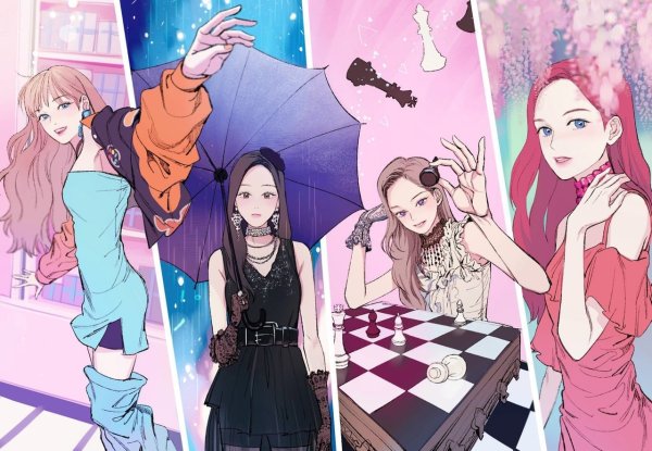 Блэк Пинк аниме