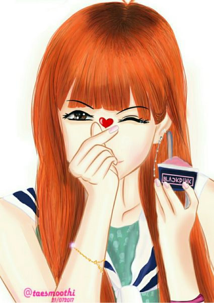 Блэк Пинк лиса аниме