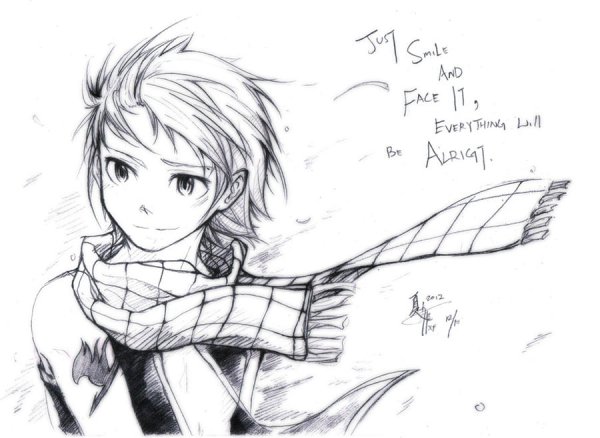 Натянутая улыбка рисунок