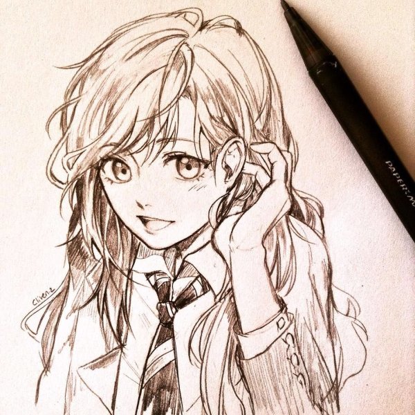 Аниме скетчи мангак