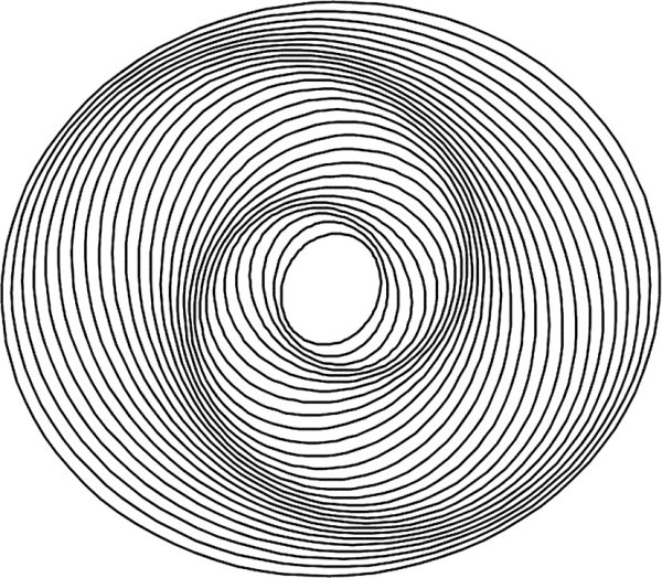 Портреты линиями спиралью