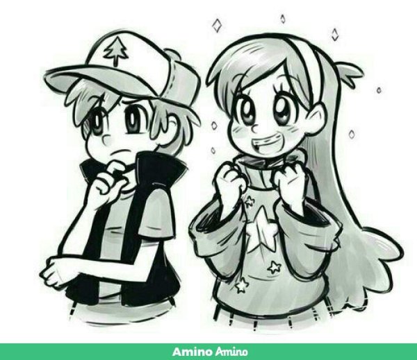 Диппер аниме для срисовки