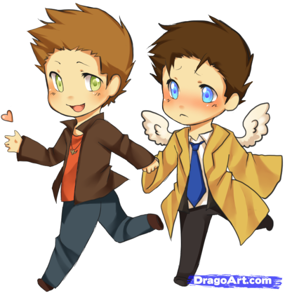 Сверхъестественное Кастиэль Чиби