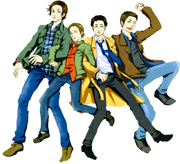 Сэм Винчестер аниме сверхъестественное