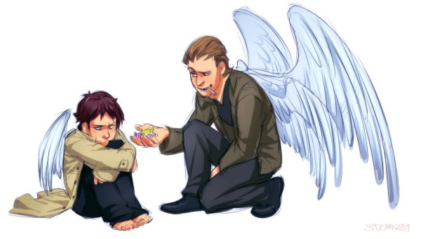 Габриэль и Кастиэль сверхъестественное