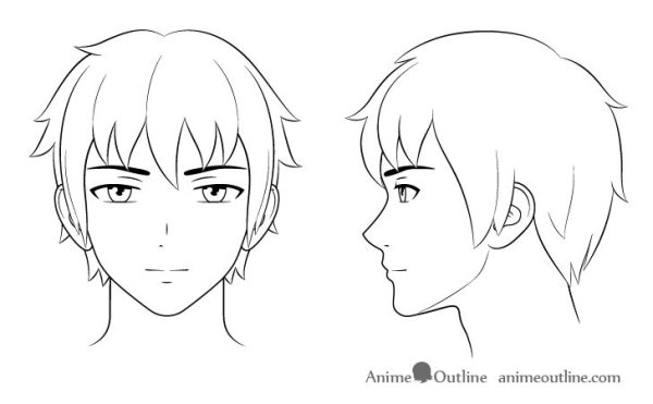 Аниме нос анфас