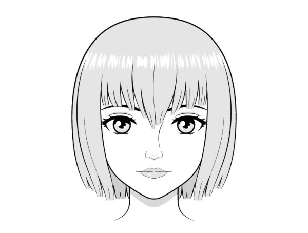 Аниме нос девушки