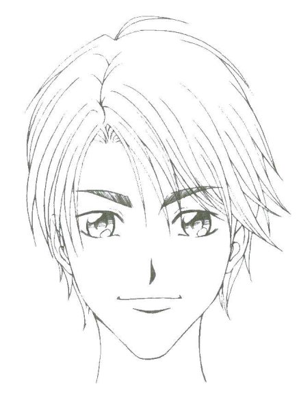 Аниме лицо парня