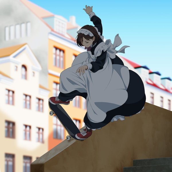 Горничная скейтер аниме