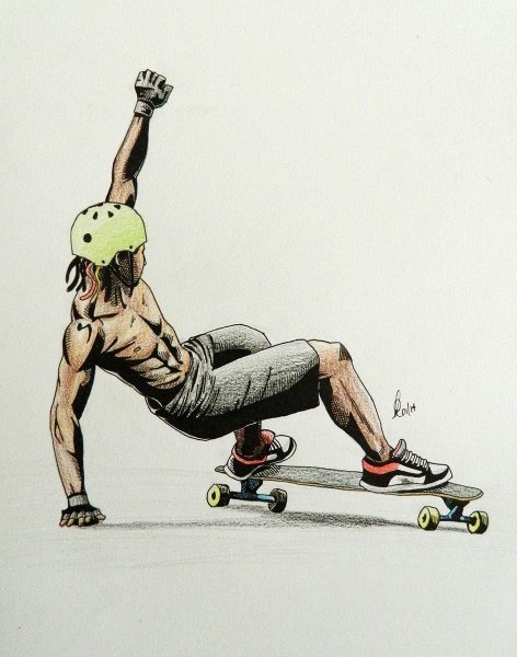 Скейтер иллюстрация