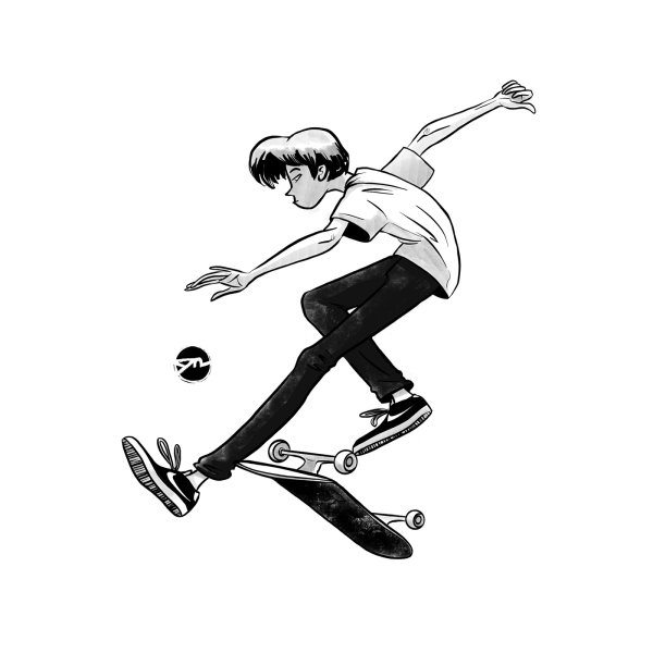 Скейтер для срисовки