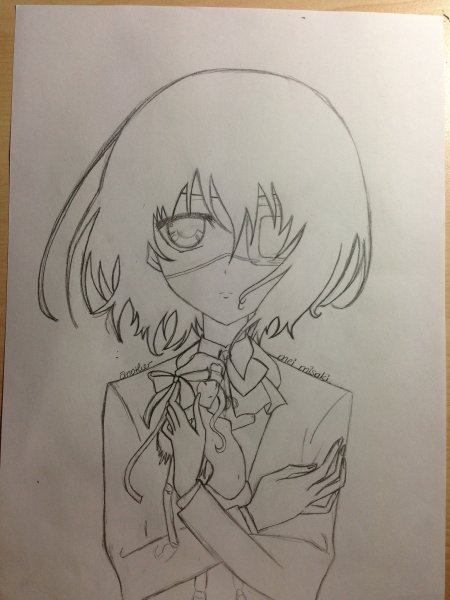 Мисаки Мэй для срисовки