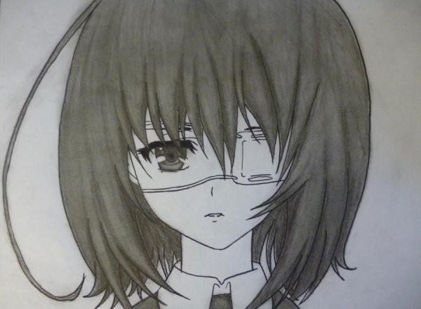 Иная Мисаки Мэй карандашом
