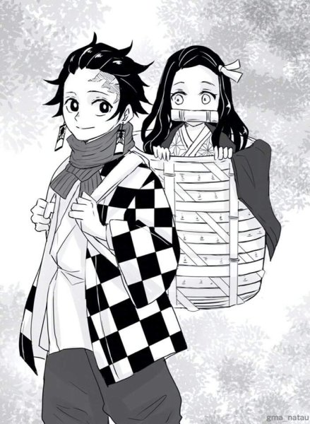 Клинок рассекающий демонов Танджиро и Незуко