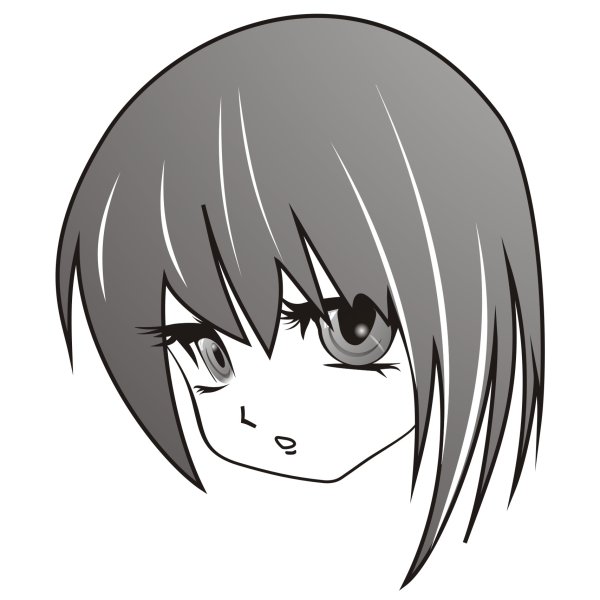 Аниме лицо без фона