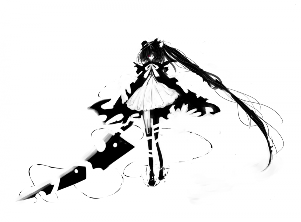 Аниме девушка с катаной