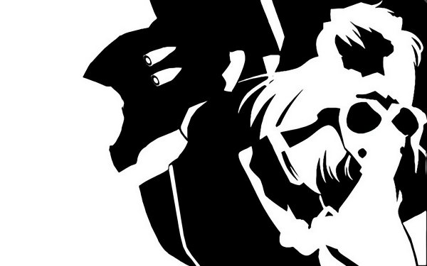 Евангелион чёрно белые