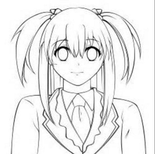 Скетчи для фотошопа аниме