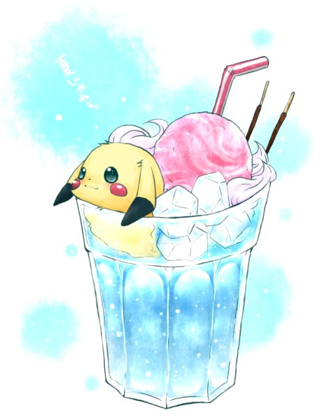 Милое аниме мороженое