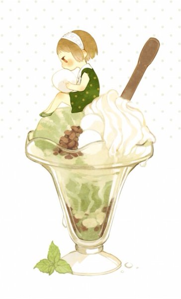 Аниме еда мороженое