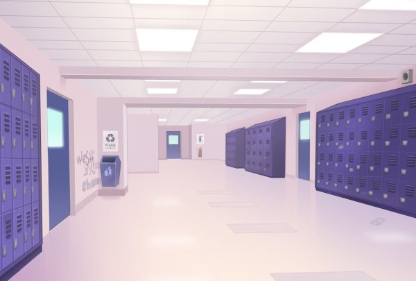 Школьный коридор гача лайф