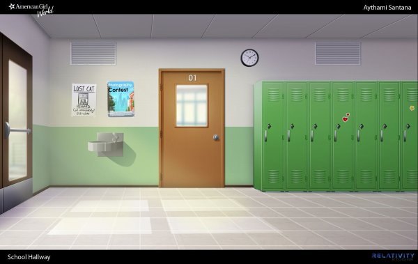 Фон коридора школы для гача лайф