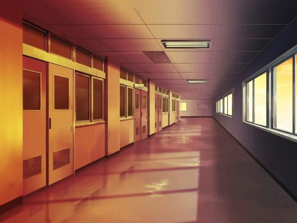 Школа внутри аниме