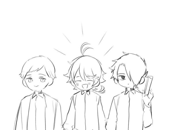 Эмма обещанный Неверленд для срисовки