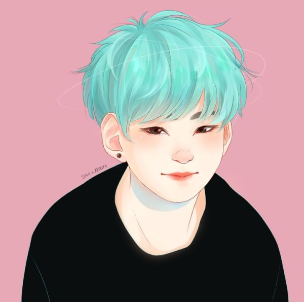 БТС арт Юнги