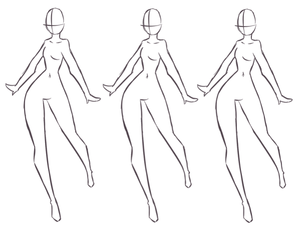 Позы для рисования одежды