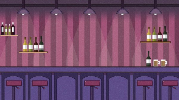 Пиксельная барная стойка