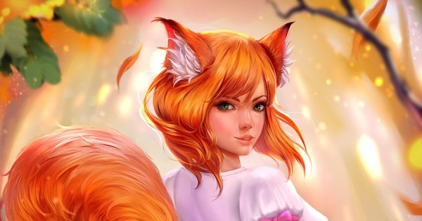 Аниме девочка белка