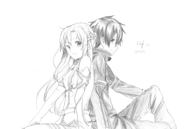 Асуна скетч