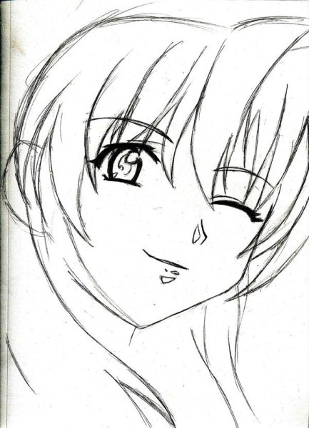 Аниме лица для срисовки