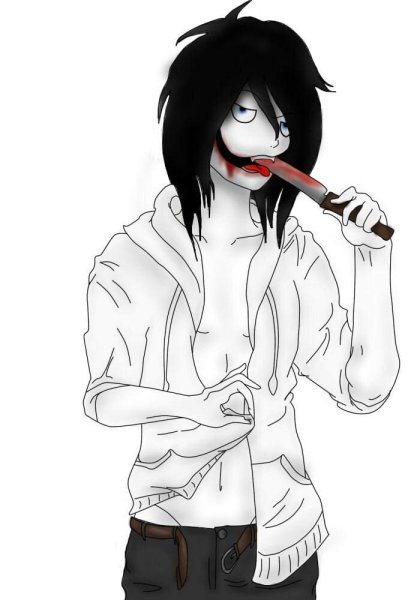 Рисунки крипипаста безглазый Джек