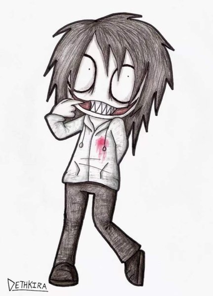 Безглазый Джек рисунки карандашом