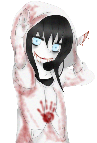 Раскраска крипипаста Джефф убийца