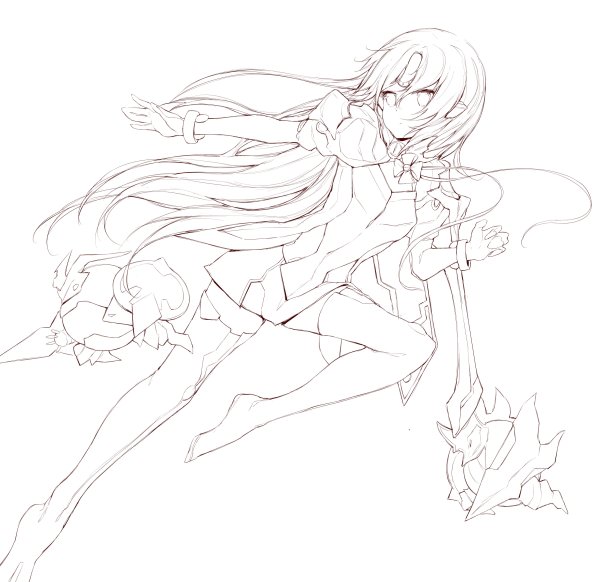 Лайн арты девушек