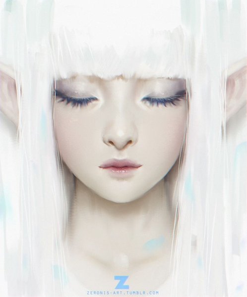 Девушка с закрытыми глазами