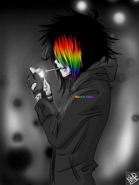 Эмо девочка аниме